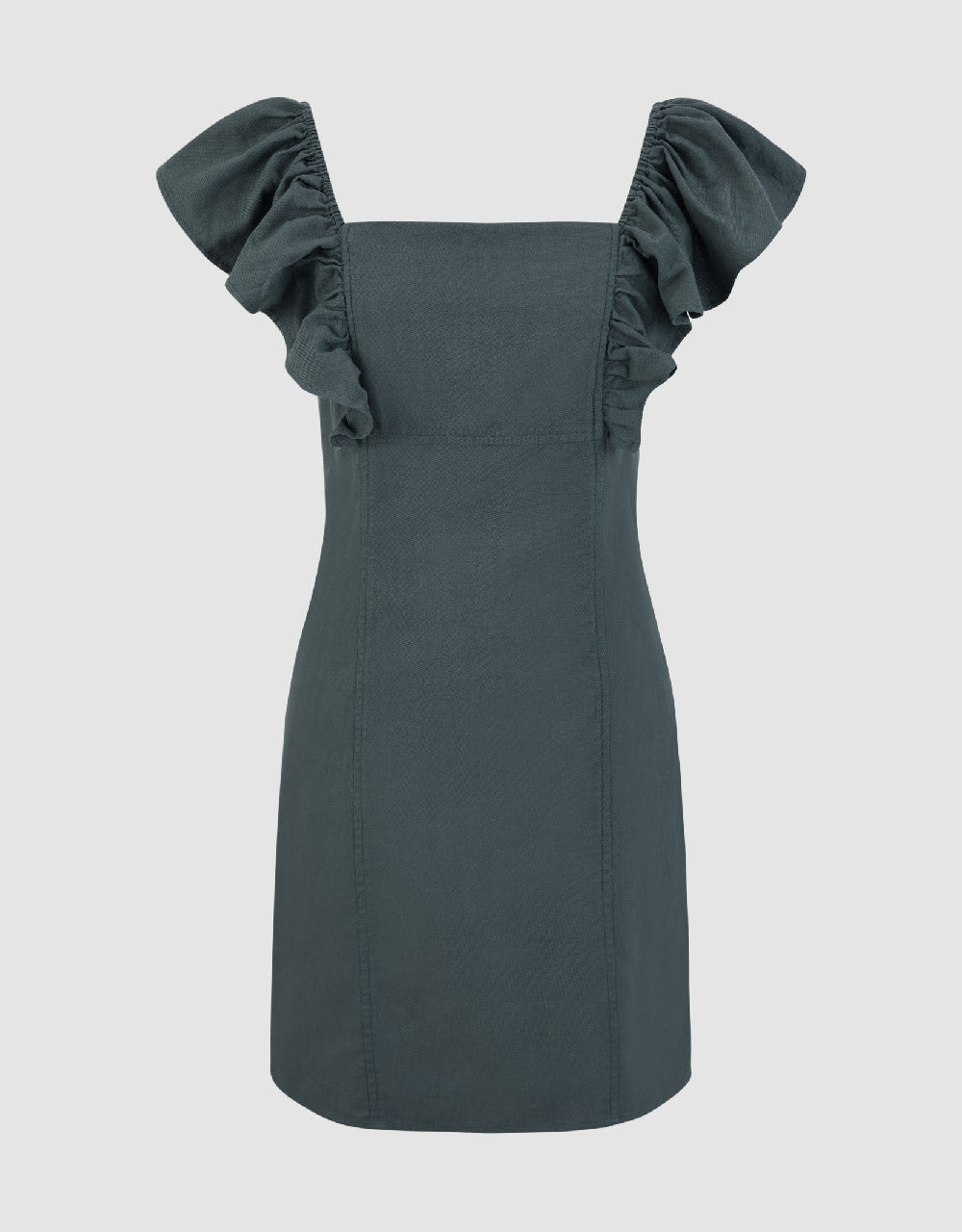 Sleeveless Square-cut Collar A-Line Dress