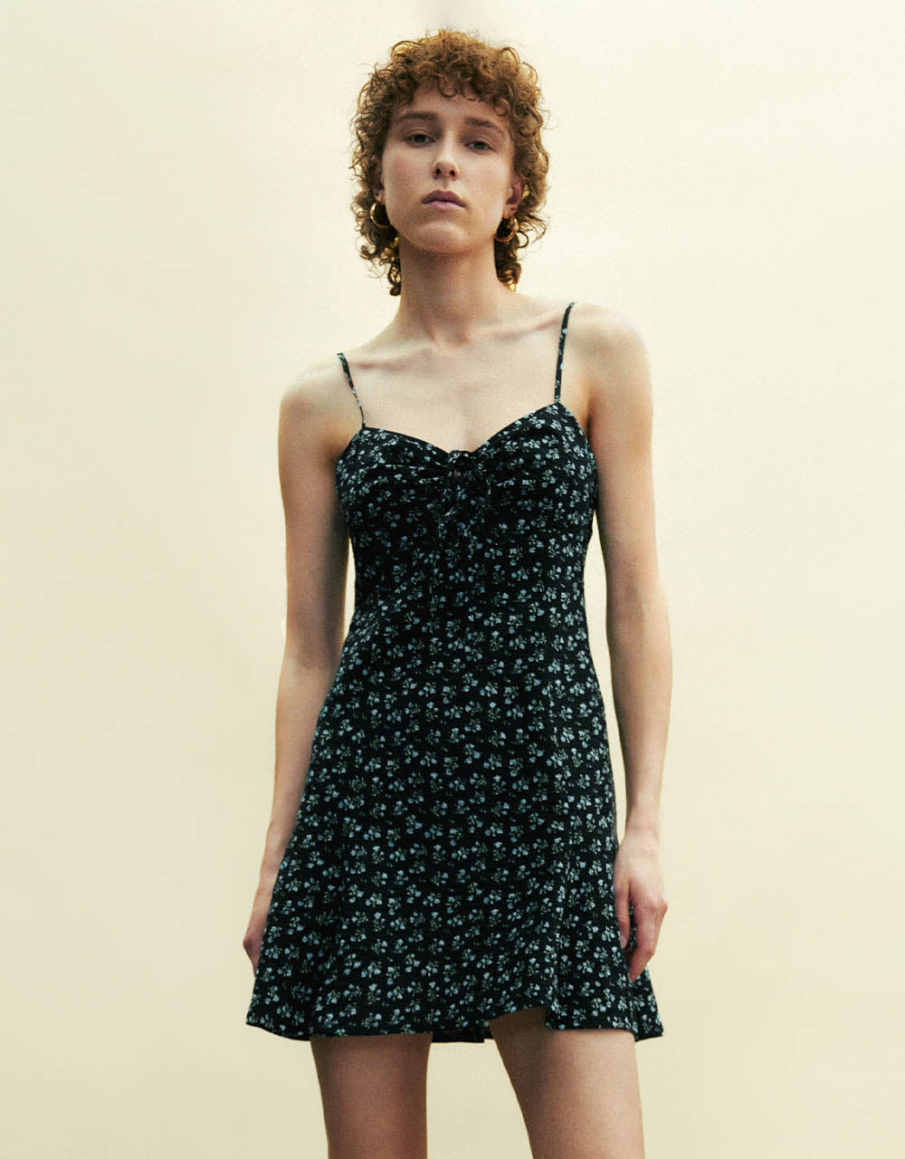 Floral V-Neck A-Line Cami Dress