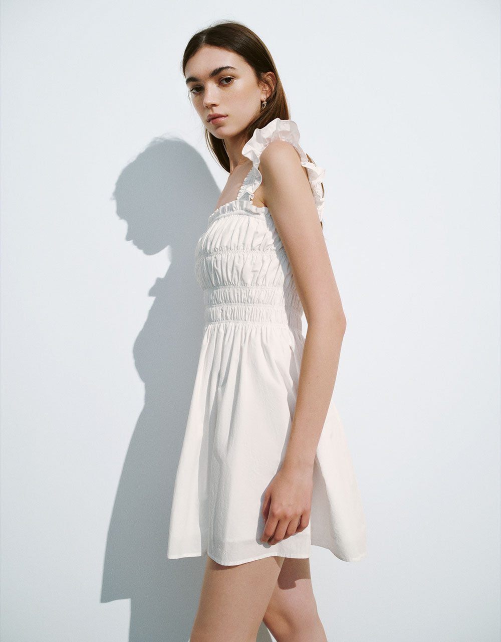 Sleeveless Square-cut Collar A-Line Dress