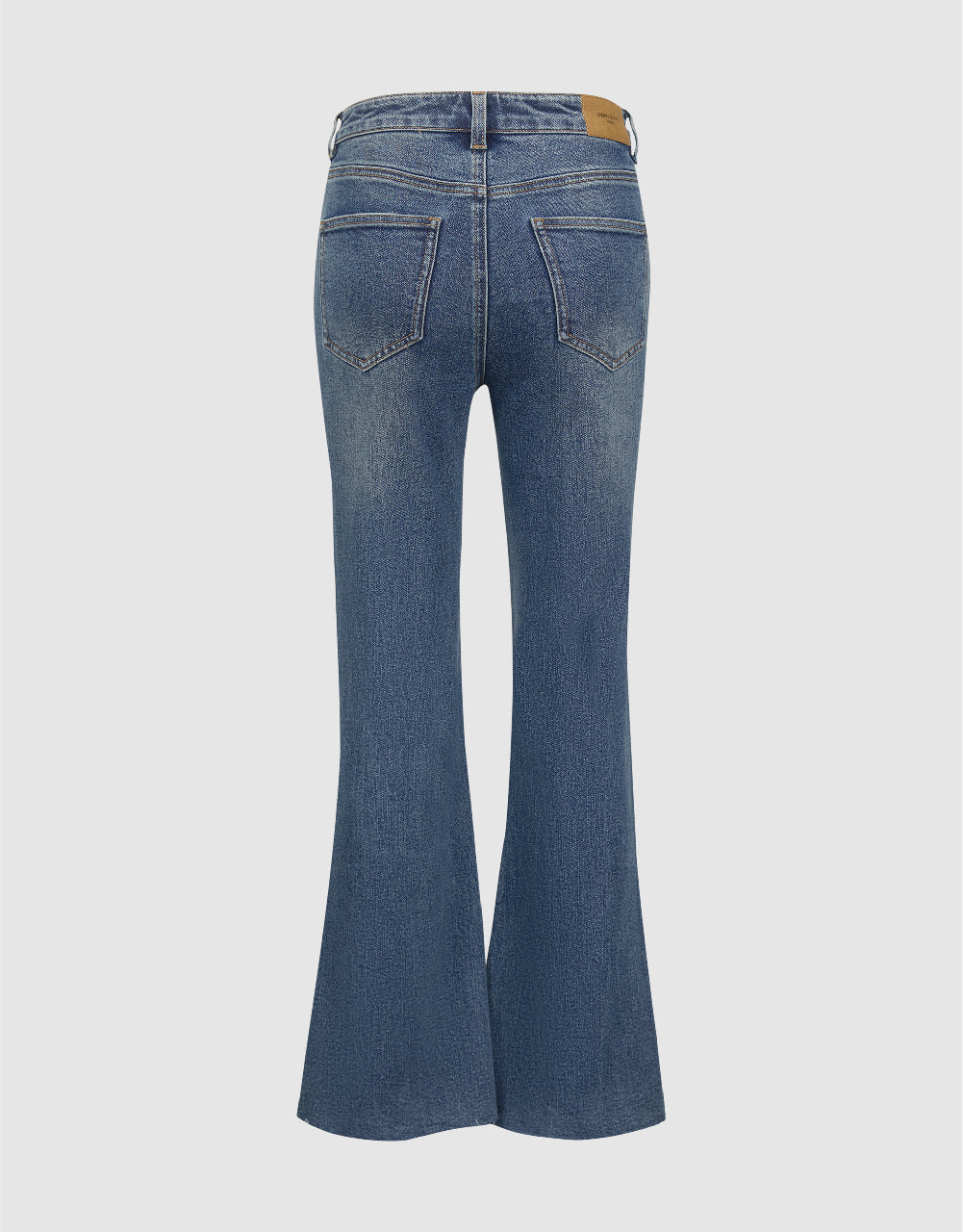 Raw Hem Flare Jeans