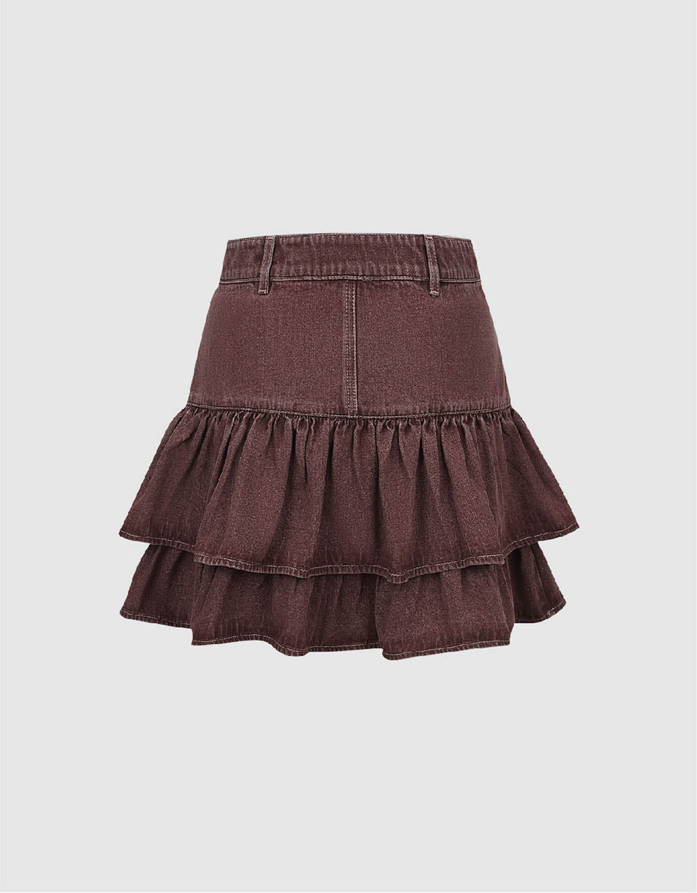 Mini A-Line Denim Skirt