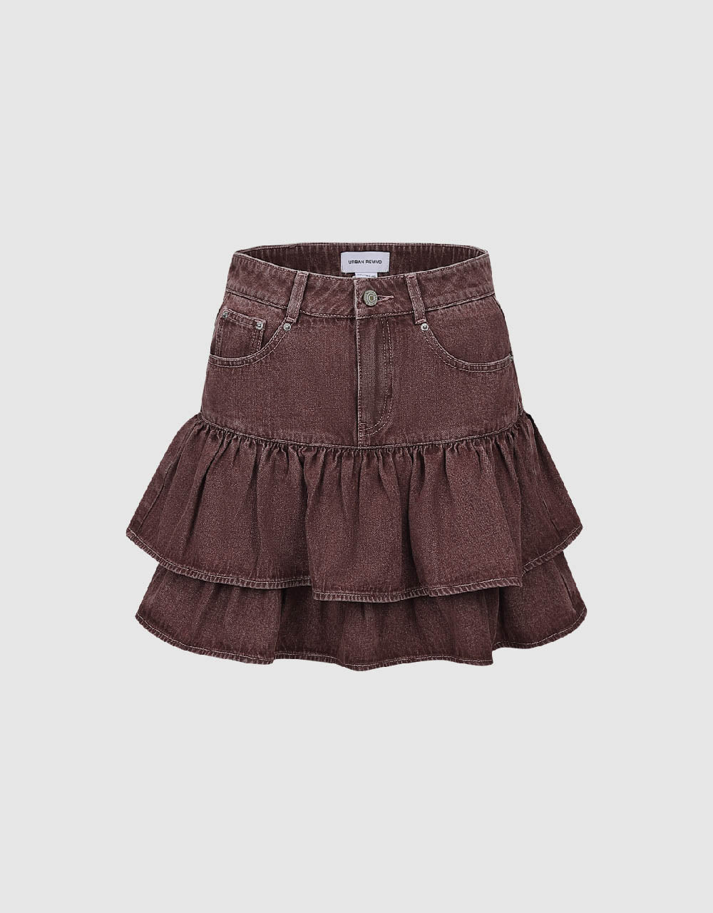 Mini A-Line Denim Skirt