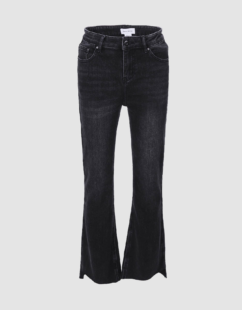 Raw Hem Flare Jeans