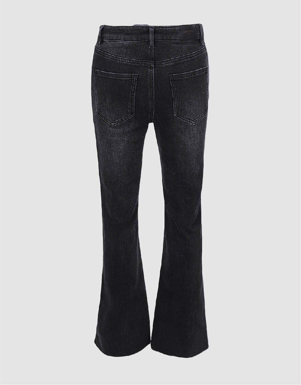 Raw Hem Flare Jeans