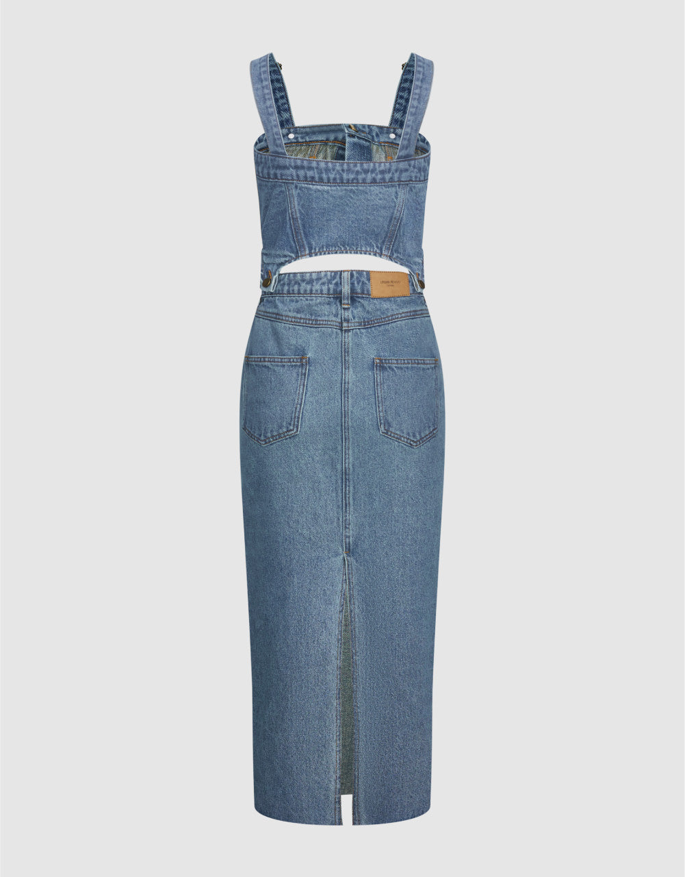 2 In 1 Denim Pinafore Dress