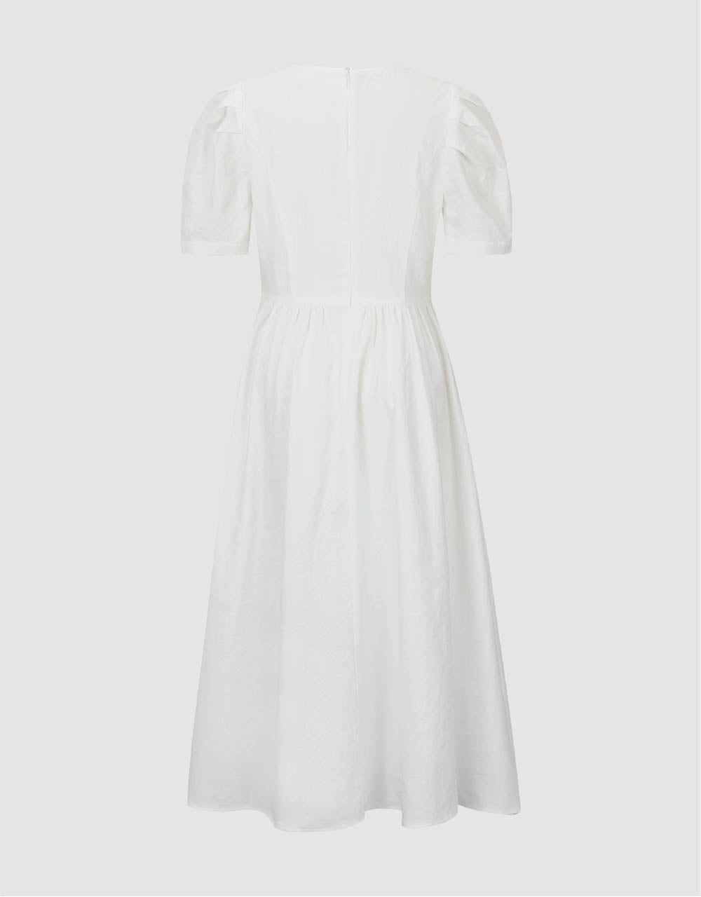 Square-Cut Collar A-Line Dress