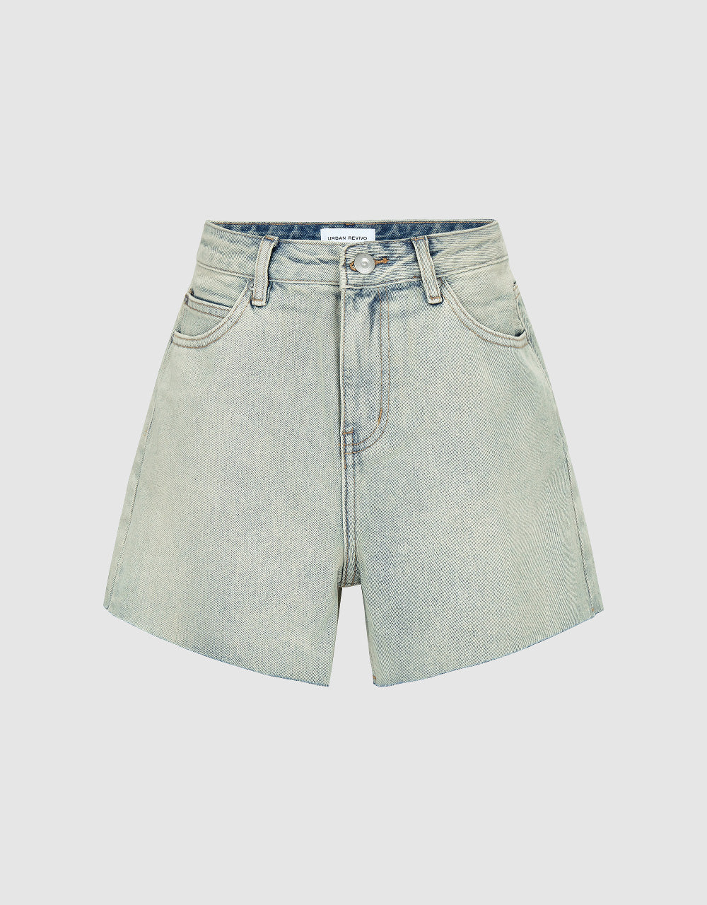 Raw Hem Denim Shorts