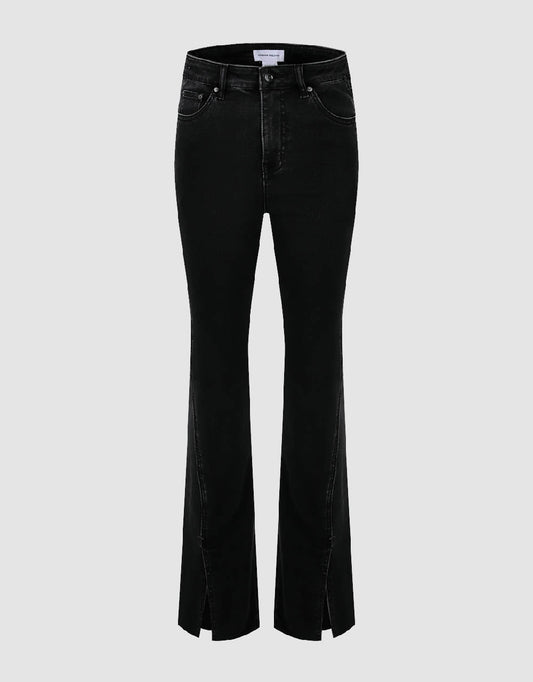 Split Hem Flare Jeans