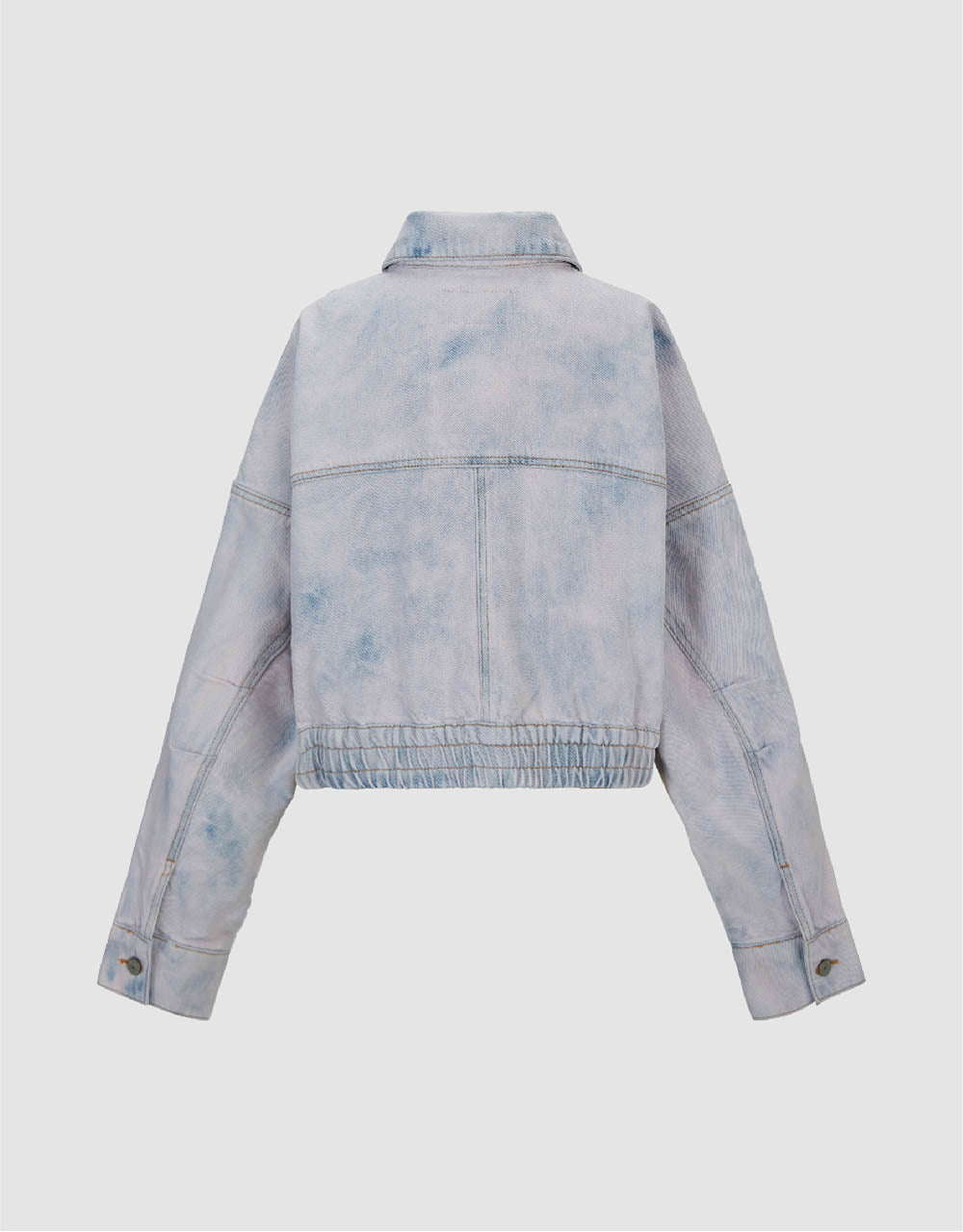 Drop Shoulder Sleeve Denim Jacket