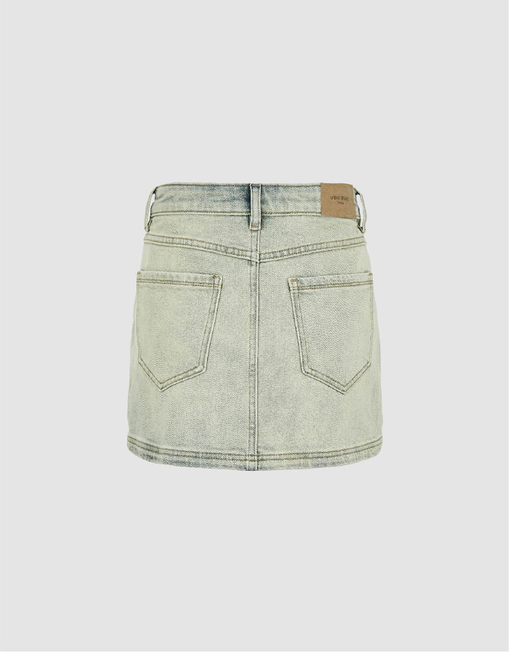 Mini Straight Denim Skirt