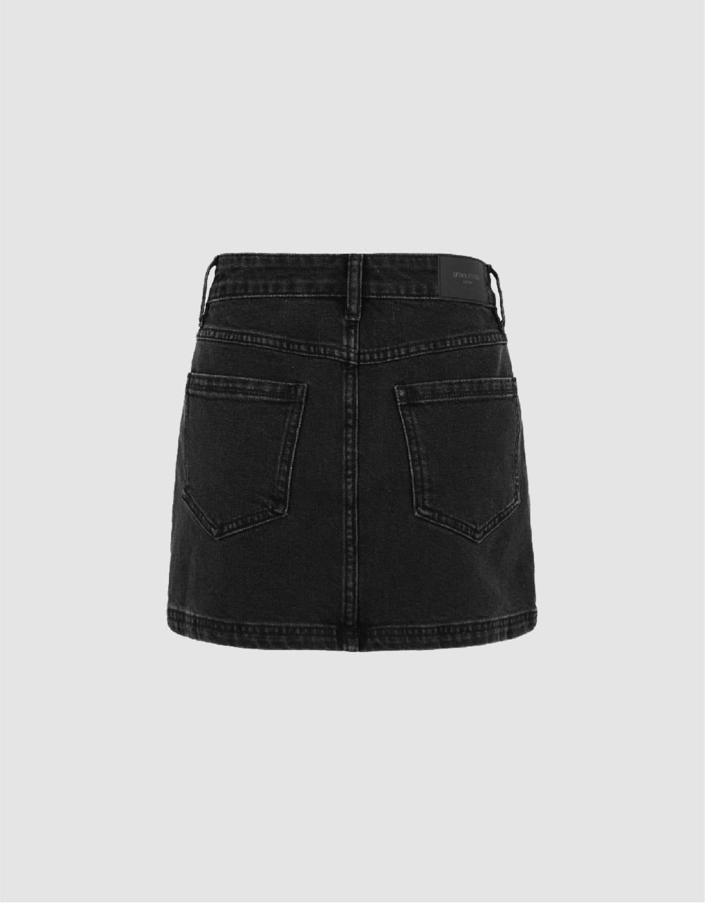 Mini Straight Denim Skirt