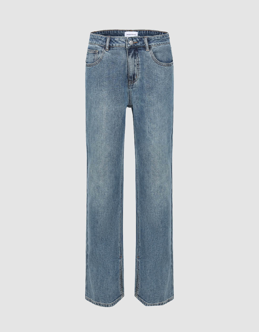 Split Hem Straight Jeans