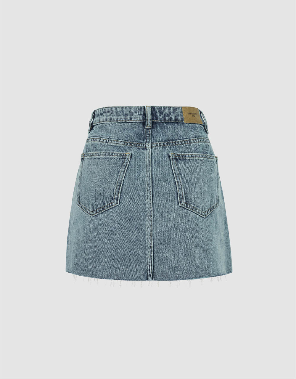 Mini A-Line Denim Skirt