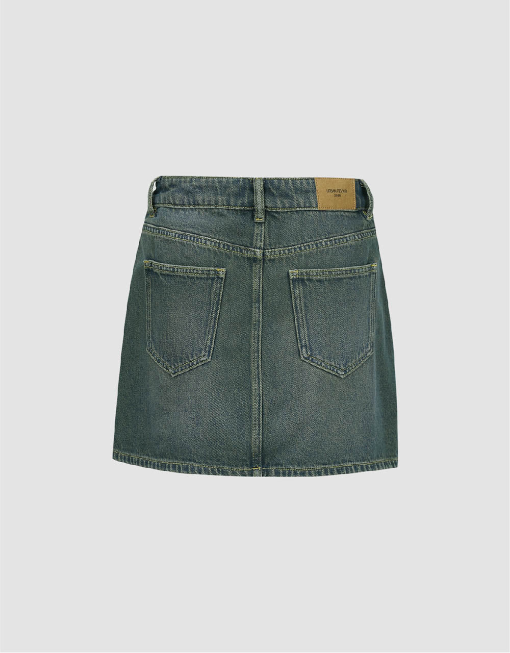 Mini A-Line Denim Skirt