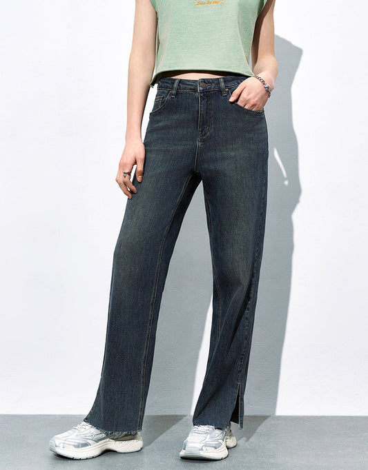 Split Hem Jeans