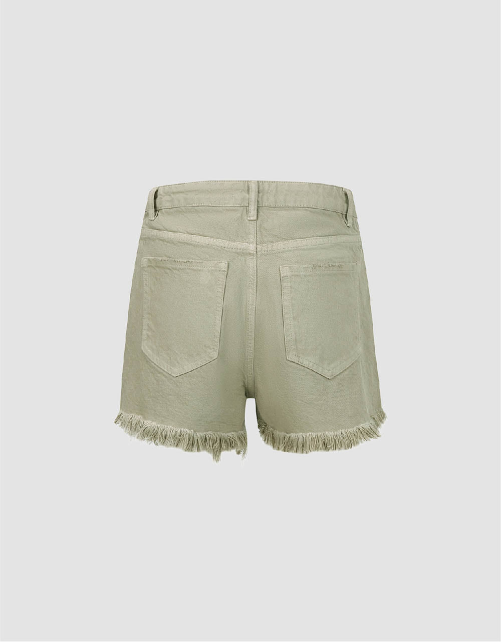 Raw Hem Denim Shorts