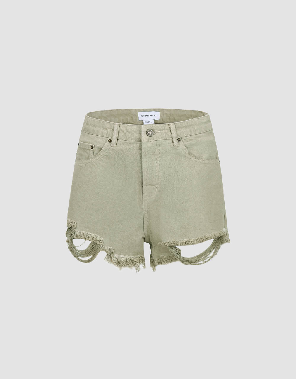 Raw Hem Denim Shorts