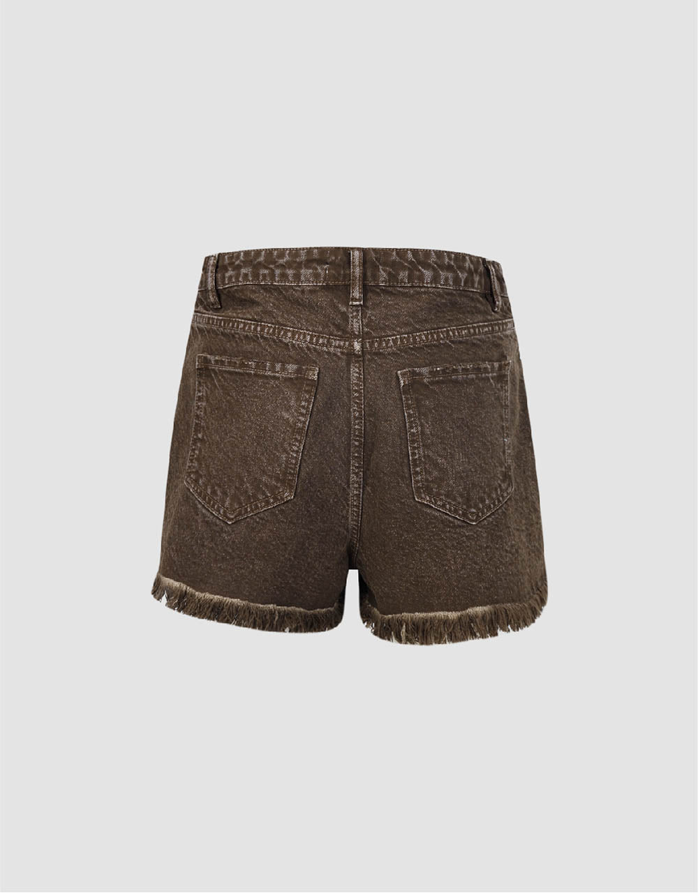 Raw Hem Denim Shorts