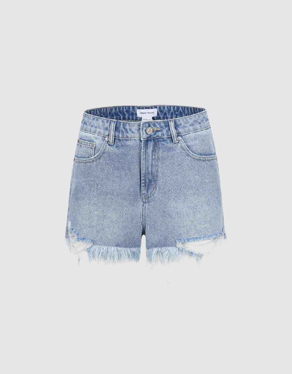 Raw Hem Denim Shorts