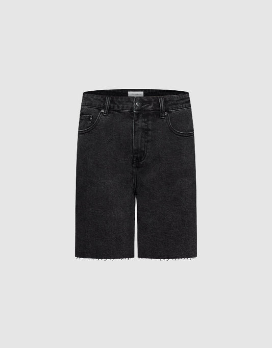 Raw Hem Denim Shorts