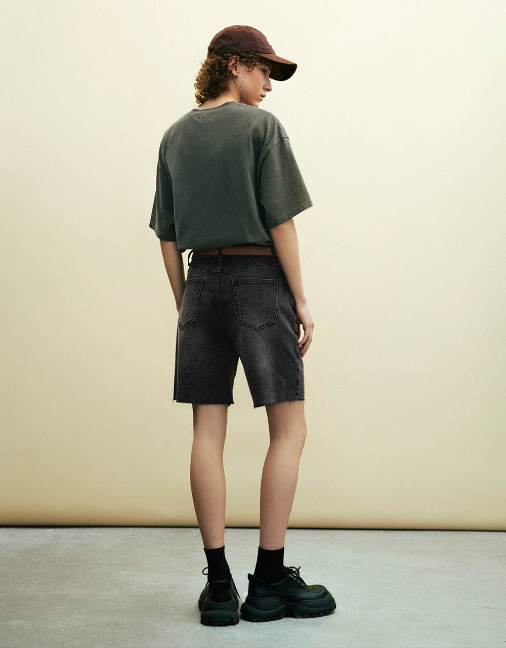 Raw Hem Denim Shorts