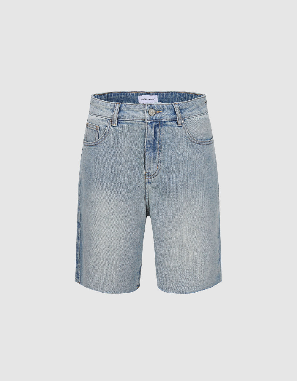 Raw Hem Denim Shorts