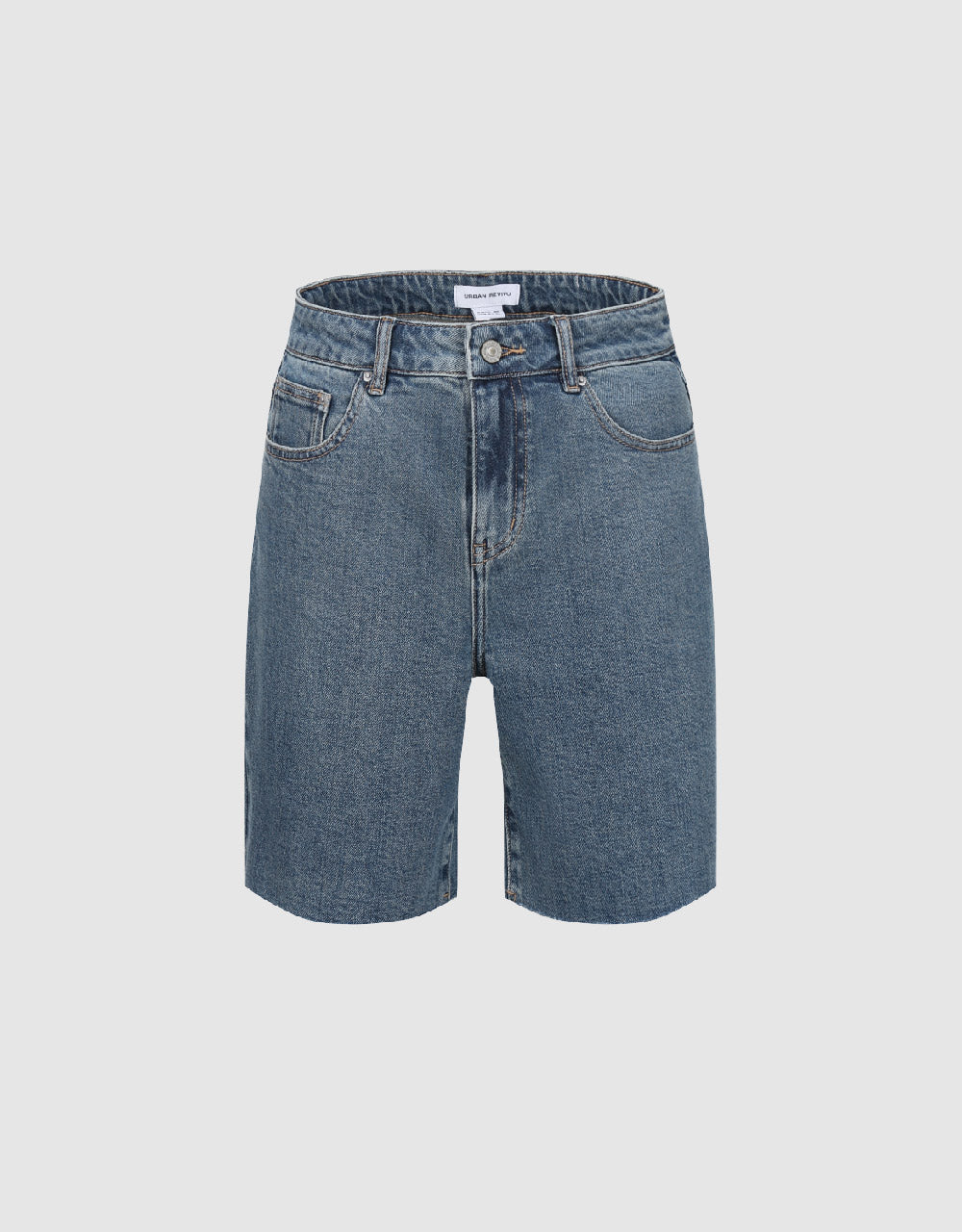 Raw Hem Denim Shorts