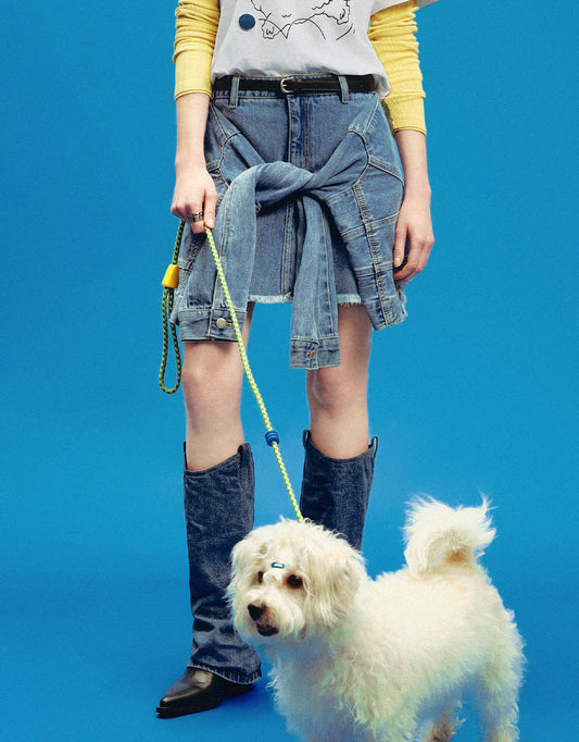 2 In 1 Mini A-Line Denim Skirt