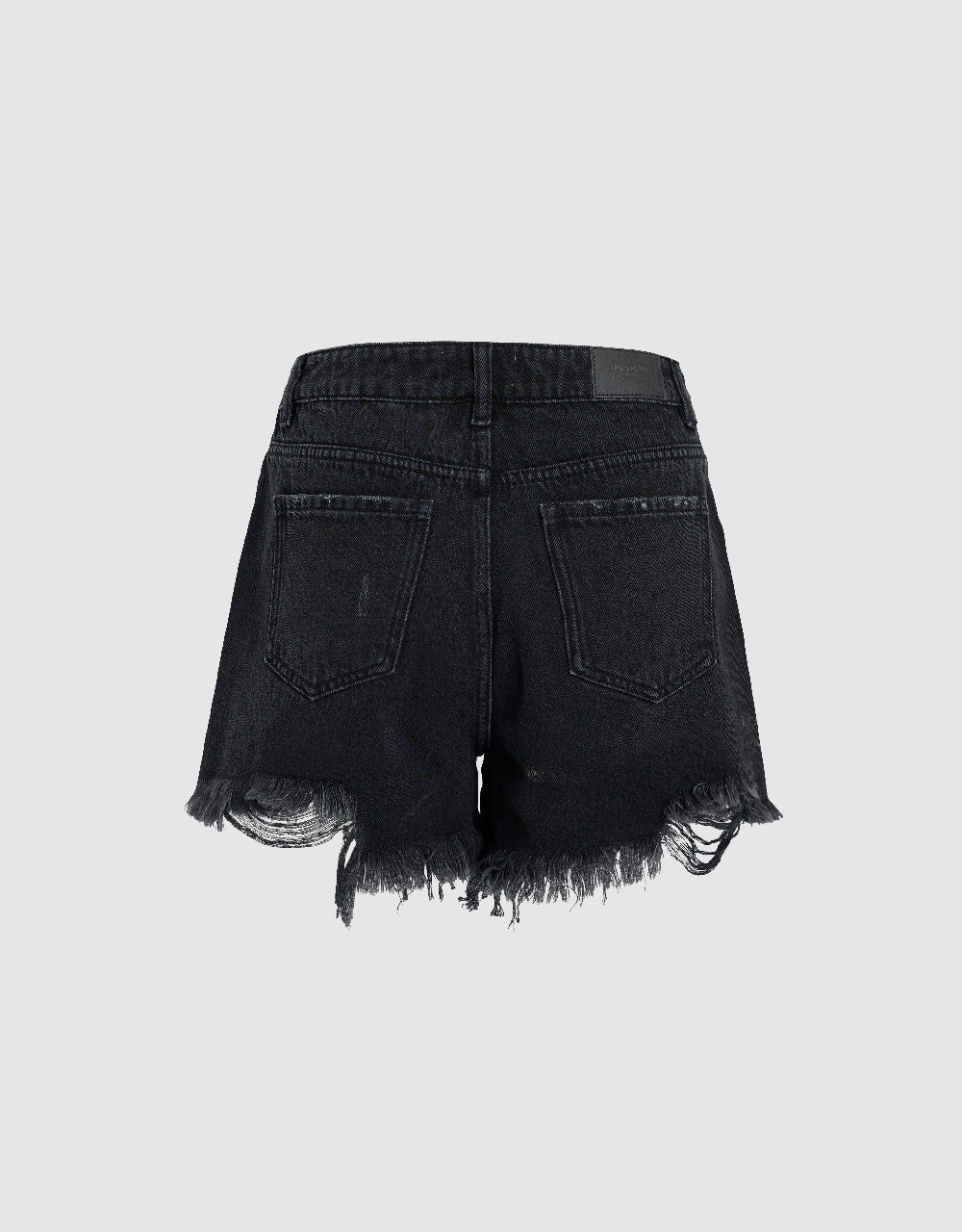 Raw Hem Denim Shorts