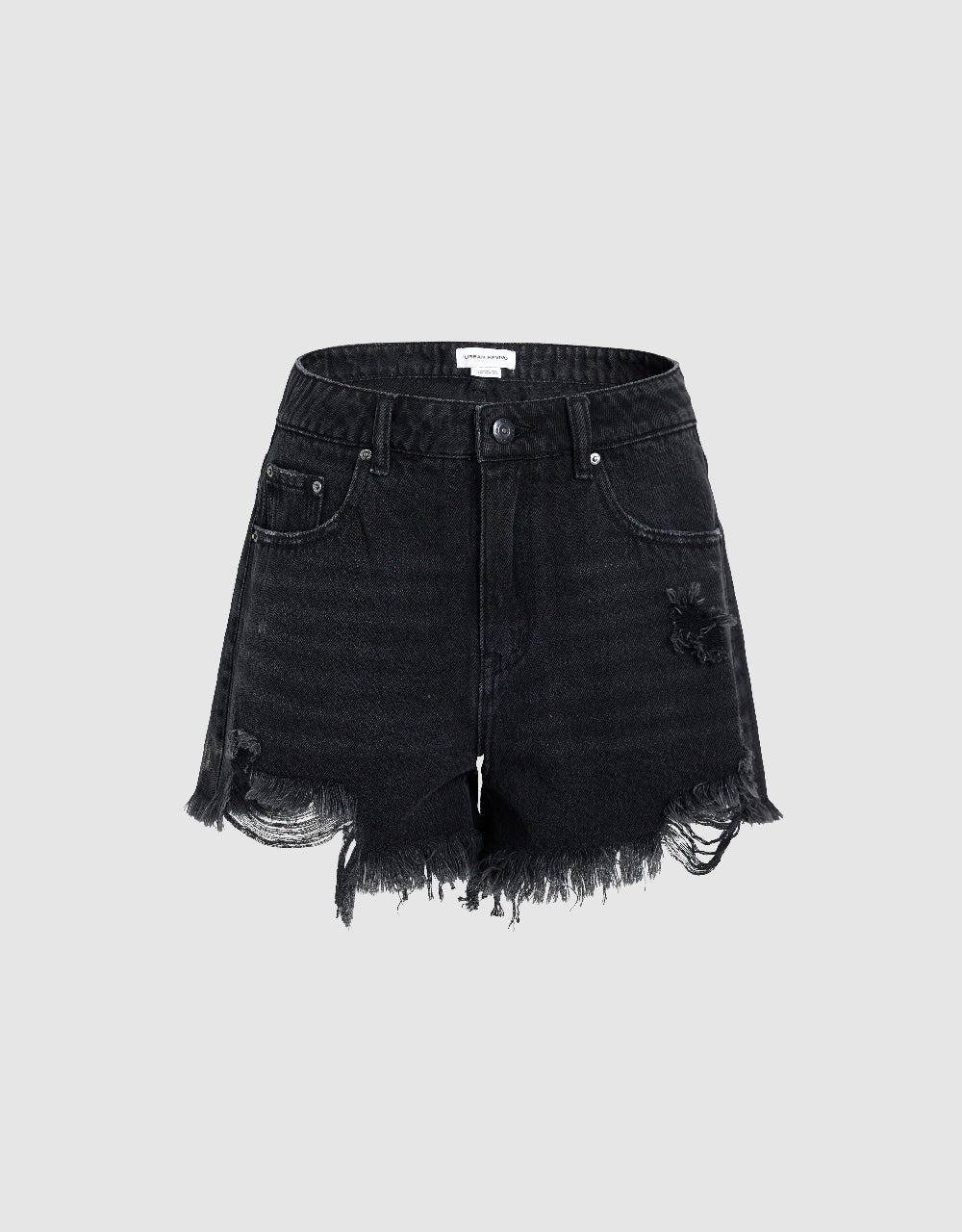 Raw Hem Denim Shorts