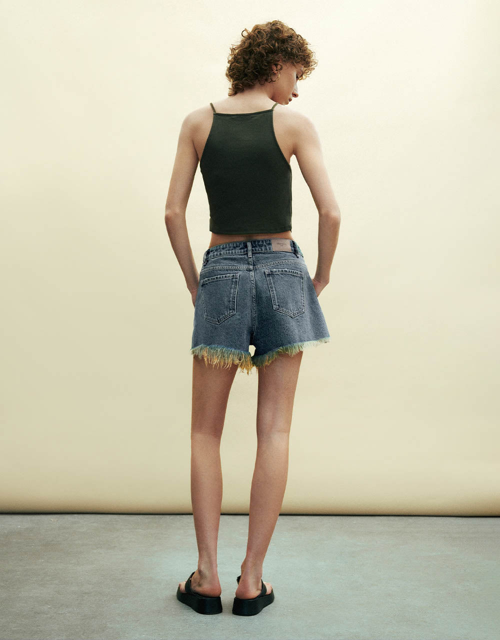 Raw Hem Denim Shorts