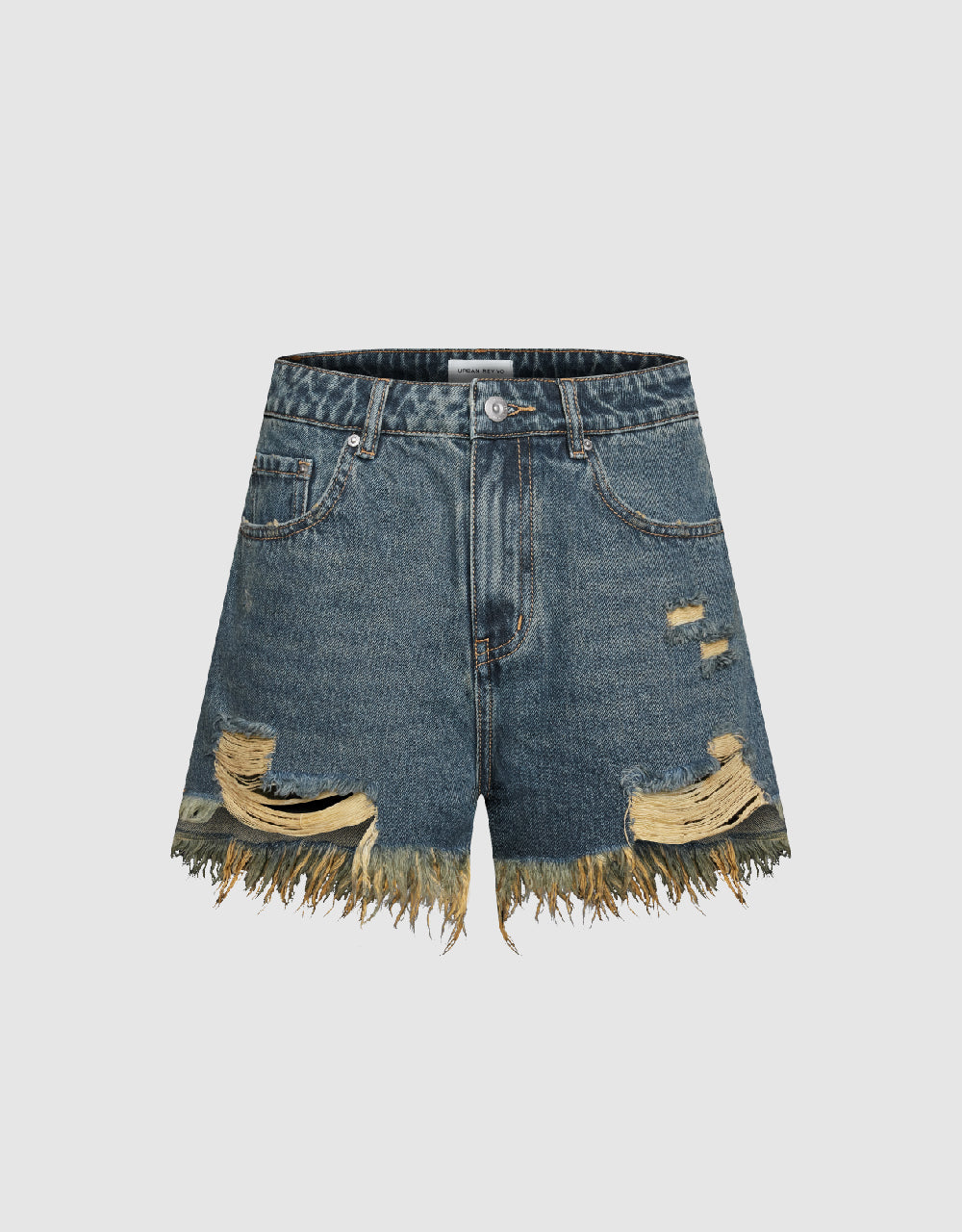 Raw Hem Denim Shorts