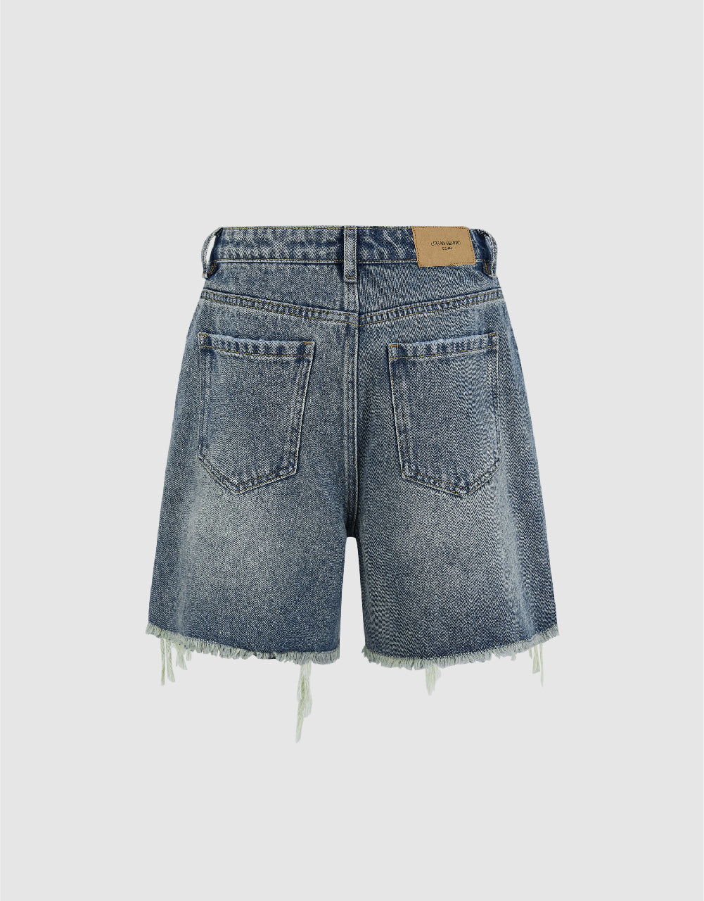 Raw Hem Denim Shorts