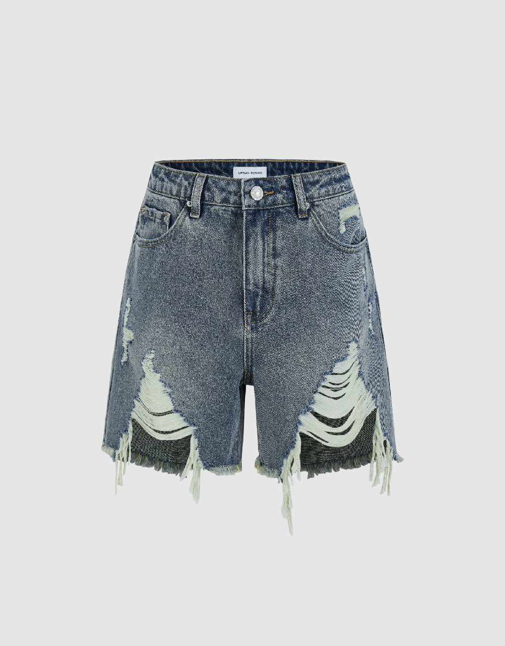 Raw Hem Denim Shorts