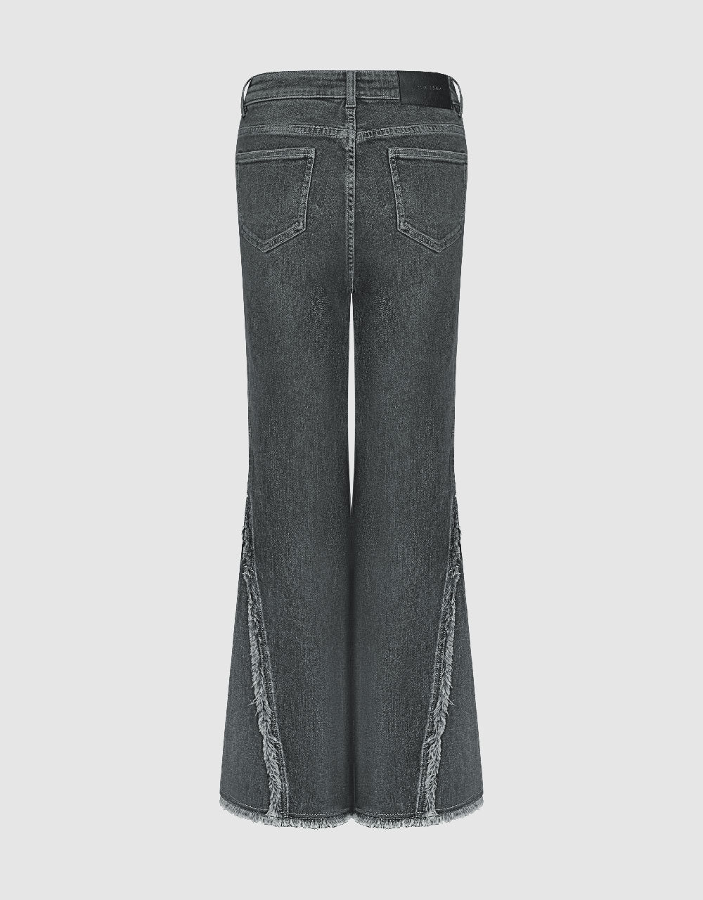 Raw Hem Flare Jeans