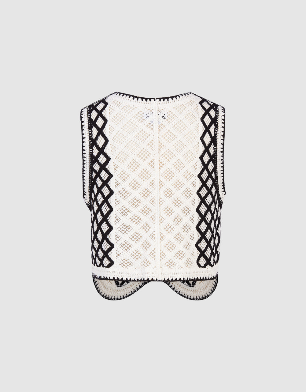 Pointelle Knitted Vest