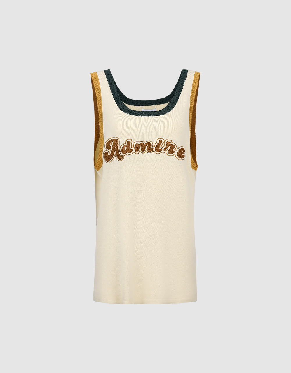 Crew Neck Knitted Tank Top