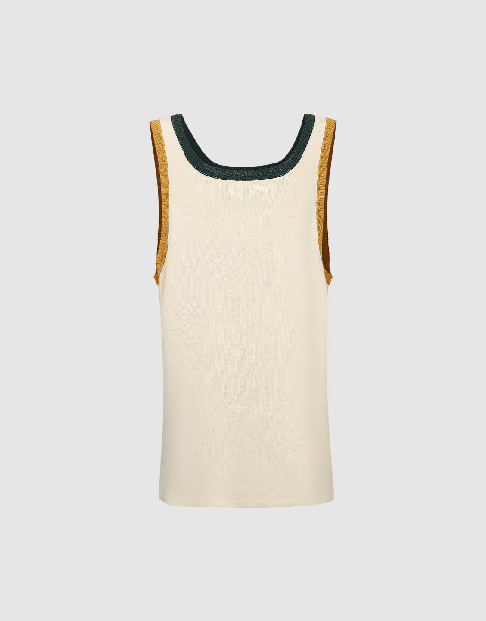 Crew Neck Knitted Tank Top