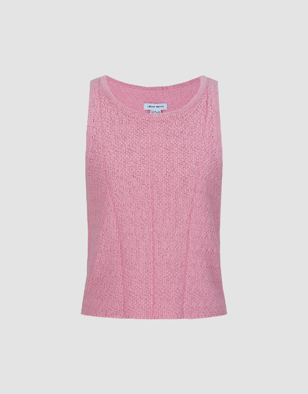 Crew Neck Knitted Tank Top