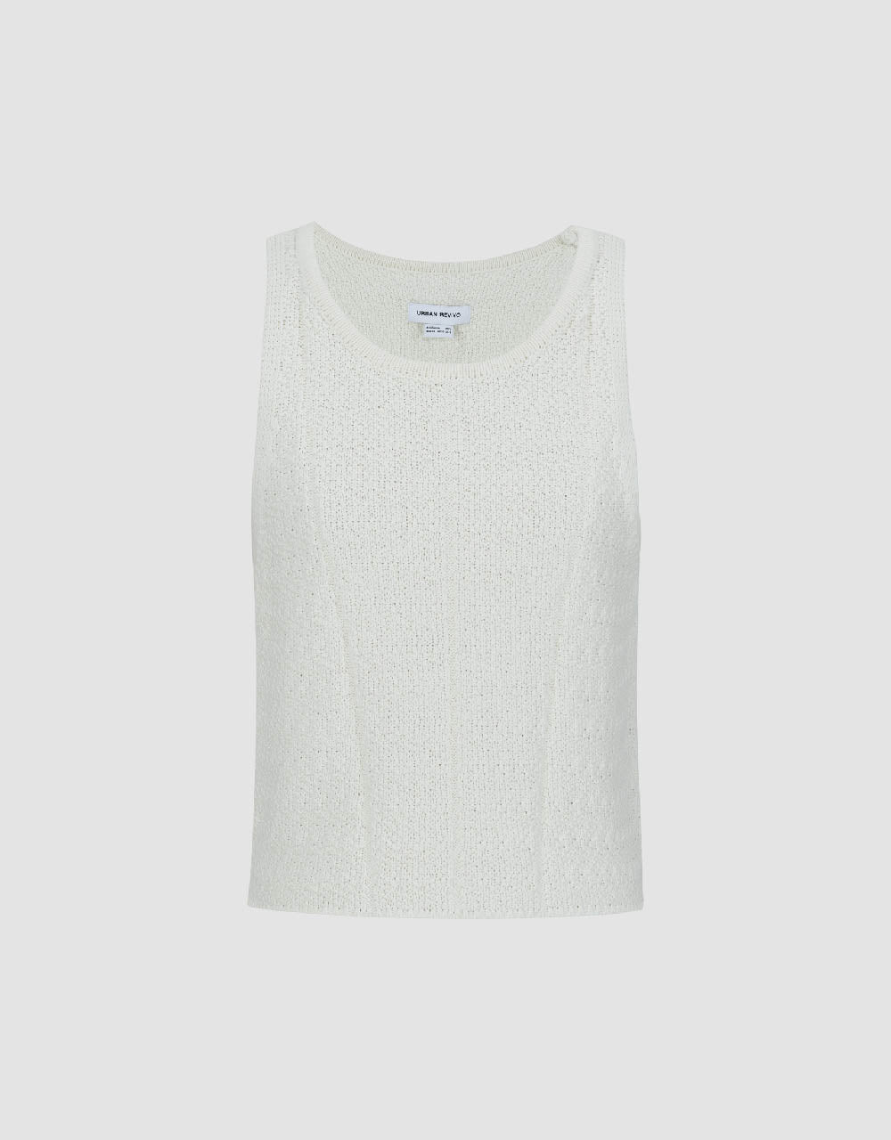 Crew Neck Knitted Tank Top