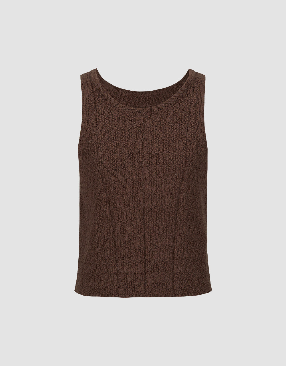 Crew Neck Knitted Tank Top