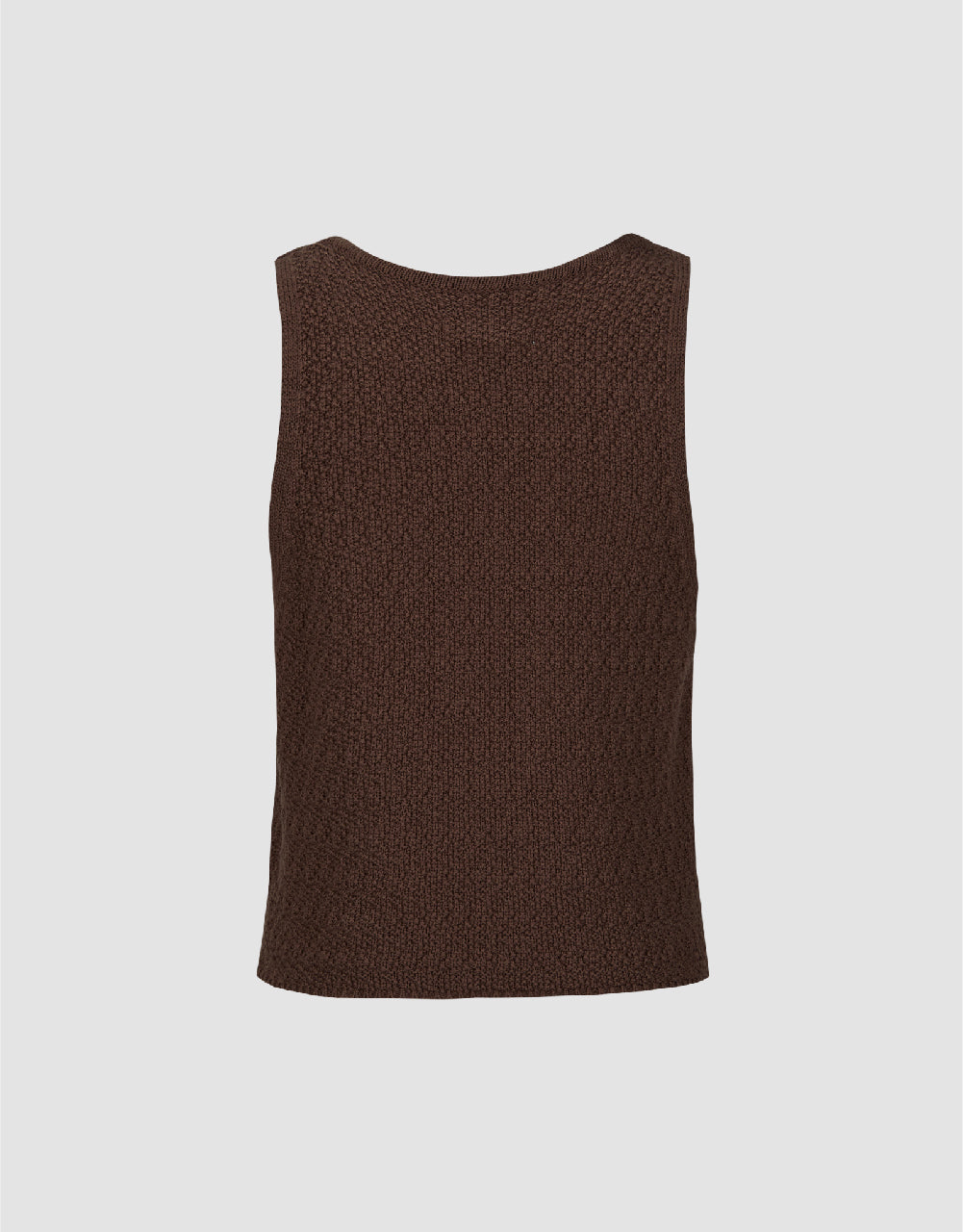 Crew Neck Knitted Tank Top