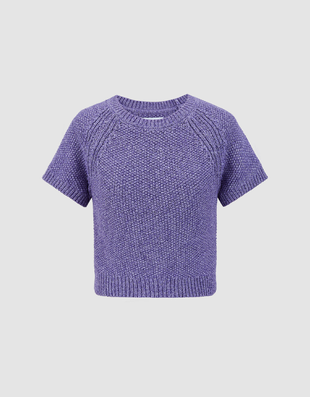 Crew Neck Knitted T-Shirt