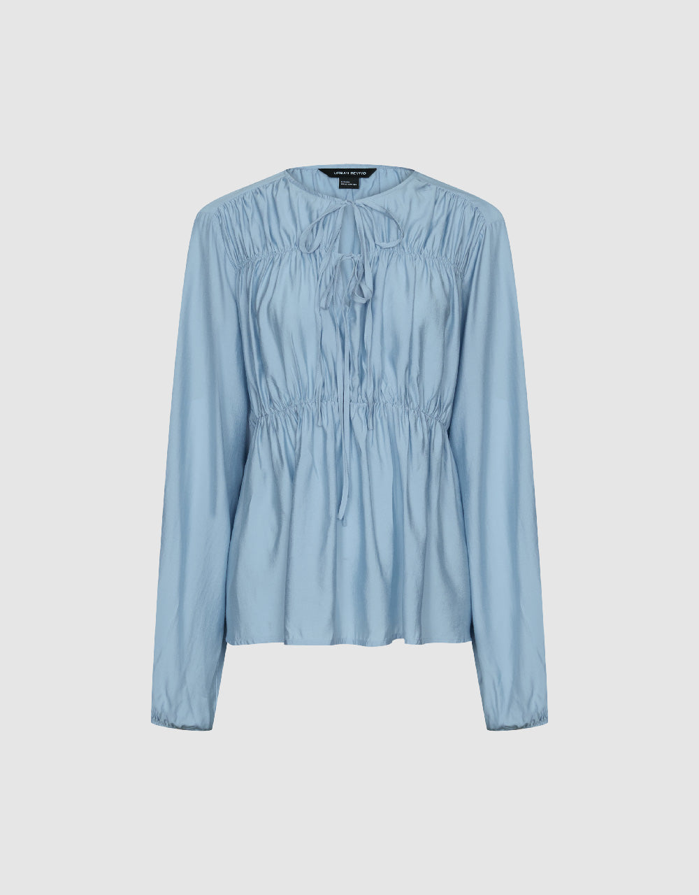 Tie Front Loose Overhead Shirt