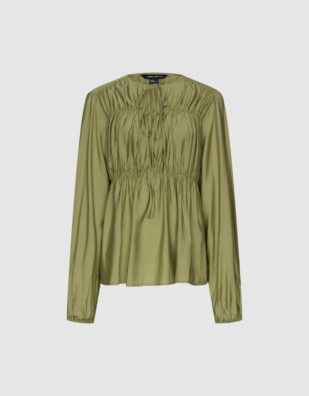 Tie Front Loose Overhead Shirt