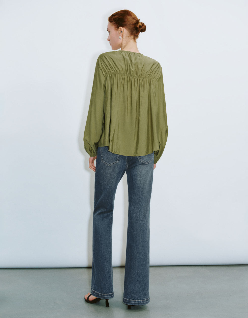 Tie Front Loose Overhead Shirt