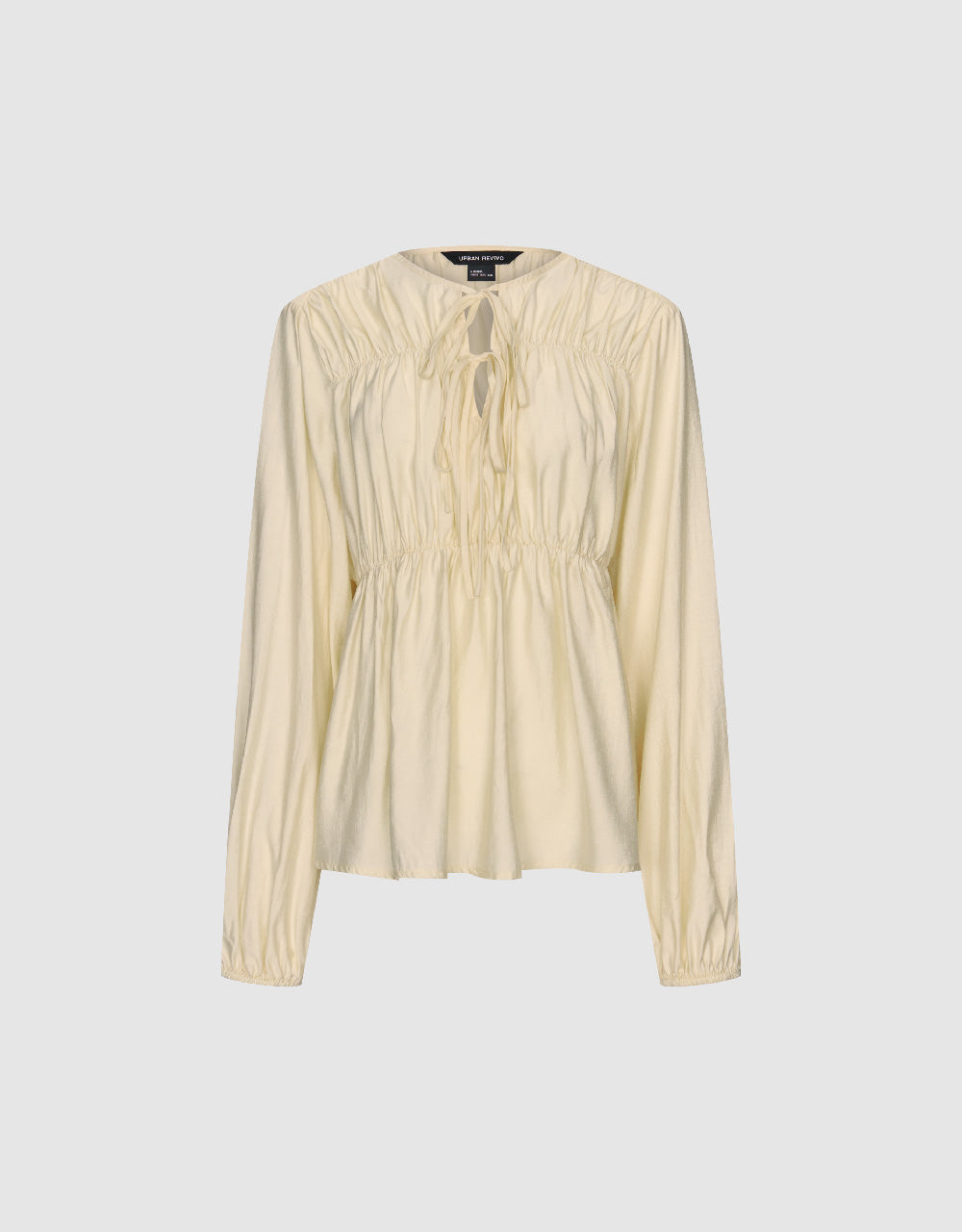 Tie Front Loose Overhead Shirt