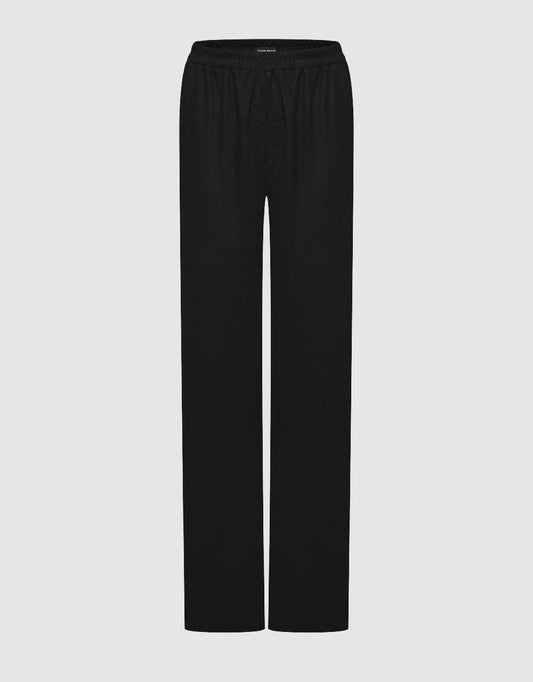 Elastic Waist Wide-Leg Pants