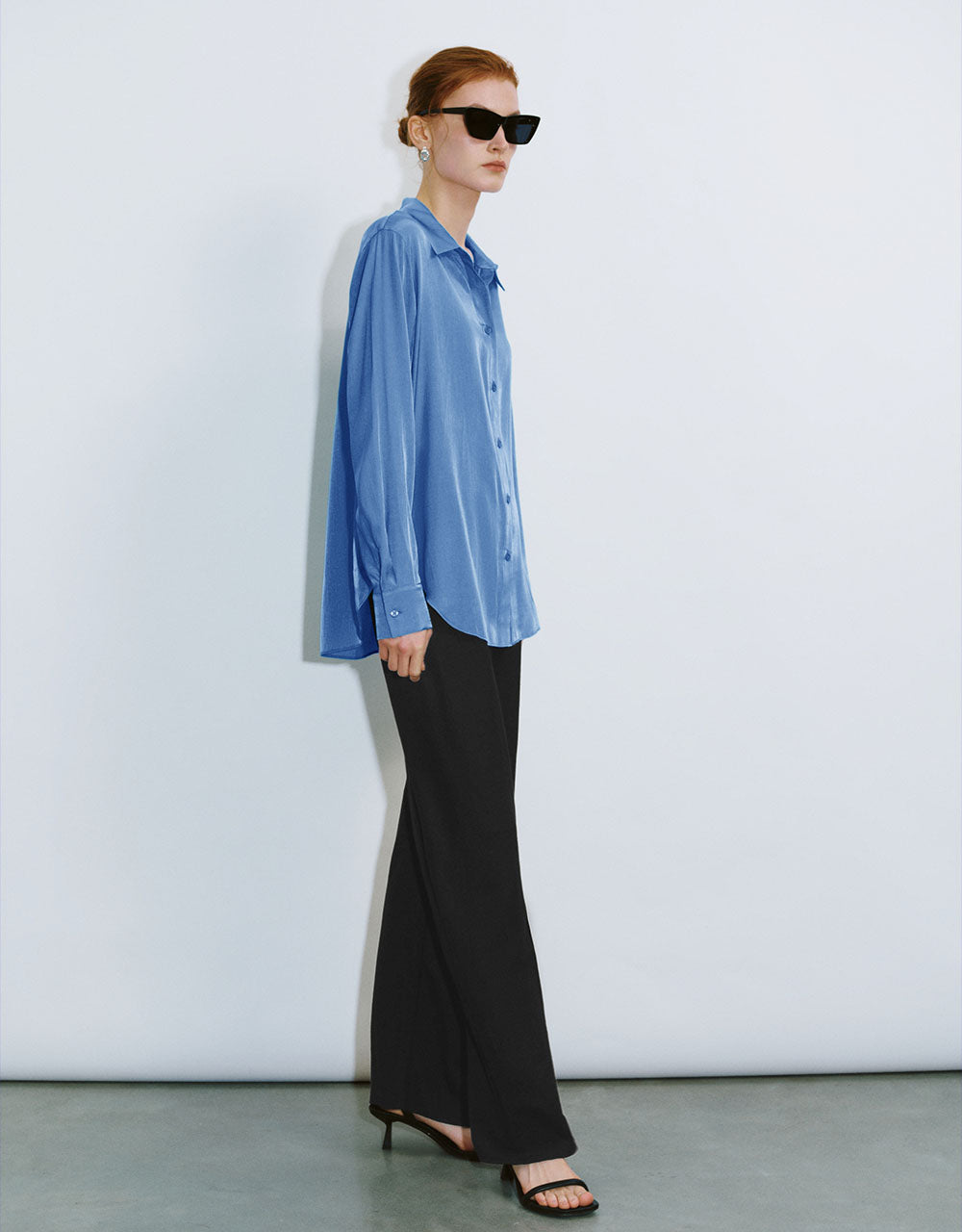 Elastic Waist Wide-Leg Pants