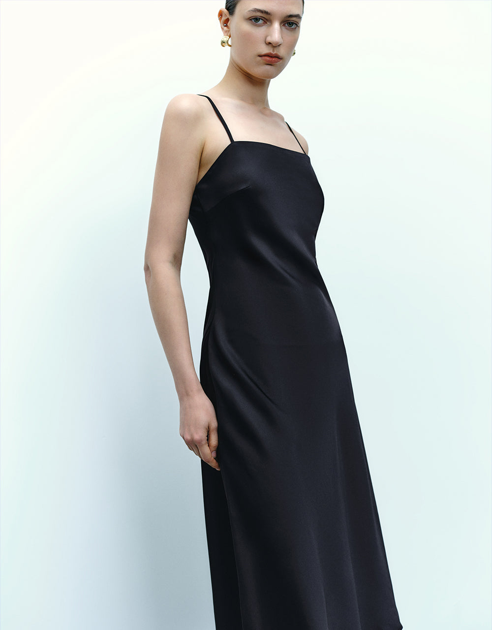 Square-cut A-Line Dress